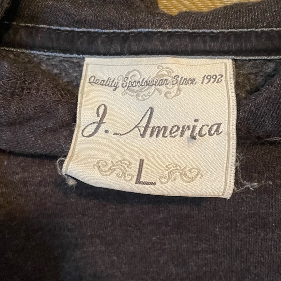 J. America Grey Buckeyes hoodie, Size L - Picture 2 of 4